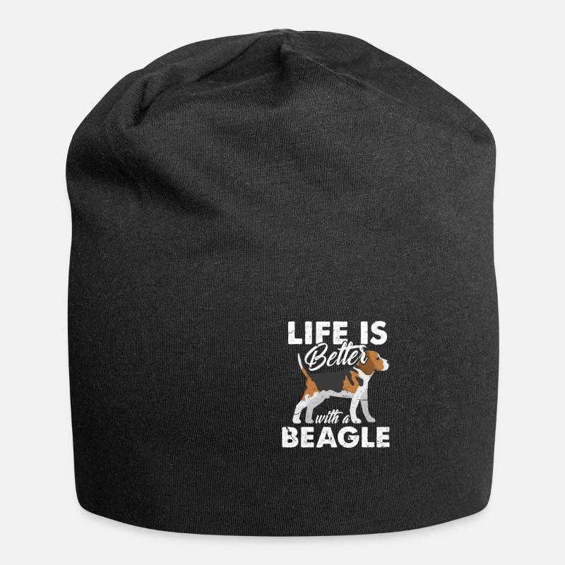 beagle - Bonnet en jersey - noir