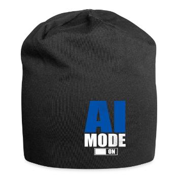 Künstliche Intelligenz Geschenk KI AI Technologie - Jersey-Beanie - Schwarz - Vorne