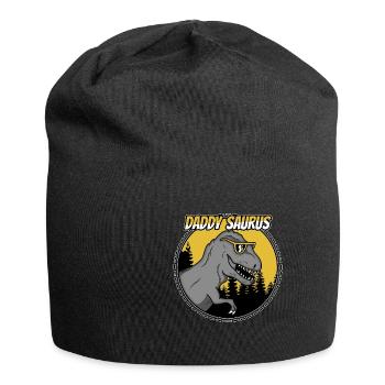 Cadeau de dinosaure fête des pères papa TRex T-Rex - Bonnet en jersey - noir - Devant