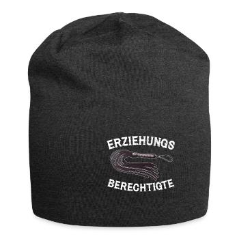 Erziehungsberechtigte BDSM Bondage Erotik witzig - Jersey-Beanie - Anthrazit - Vorne