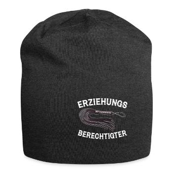 Erziehungsberechtigter BDSM Bondage Erotik lustig - Jersey-Beanie - Anthrazit - Vorne
