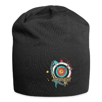 Tir à l'arc tir sport flèche tireur - Bonnet en jersey - noir - Devant