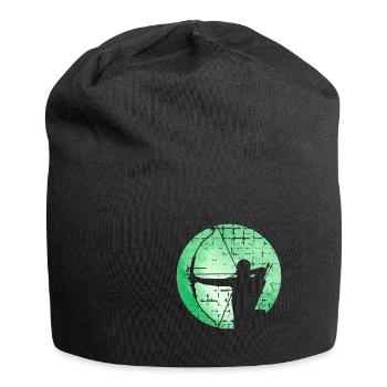 Tir à l'arc tir sport rétro cadeau vintage - Bonnet en jersey - noir - Devant