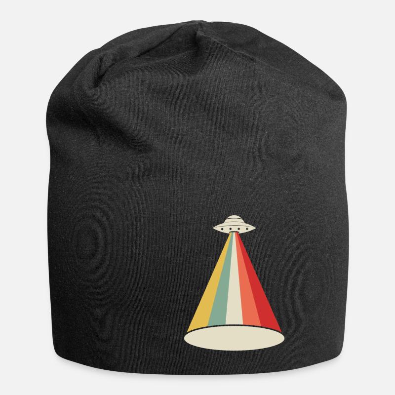 Außerirdisches UFO Außerirdische - Jersey-Beanie - Schwarz
