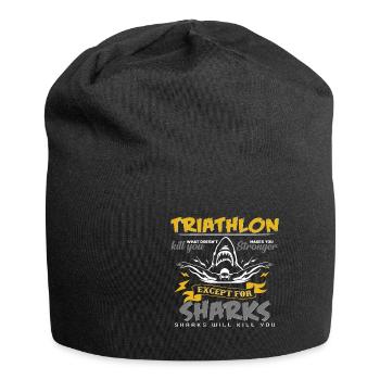 Triathlon - Jersey-Beanie - Schwarz - Vorne