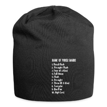 poker - Jersey Beanie - black - Front