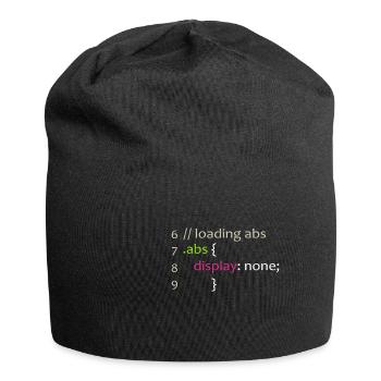 Fitness nerd - Bonnet en jersey - noir - Devant