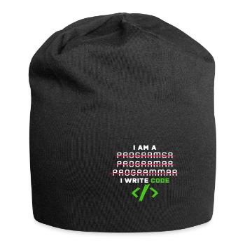 Programmierer - Jersey-Beanie - Schwarz - Vorne