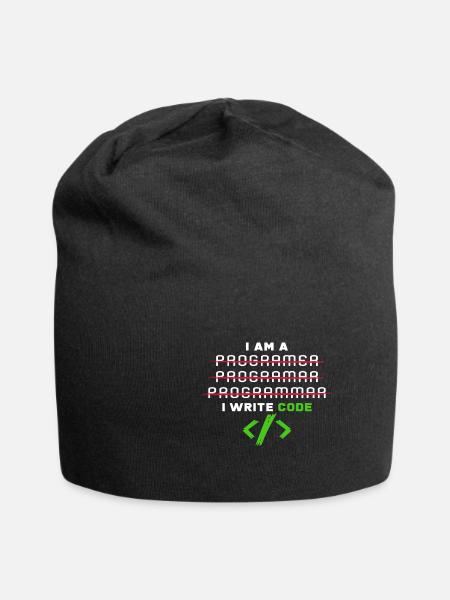 Programmierer - Jersey-Beanie - Schwarz