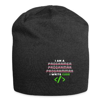 Programmierer - Jersey-Beanie - Anthrazit - Vorne