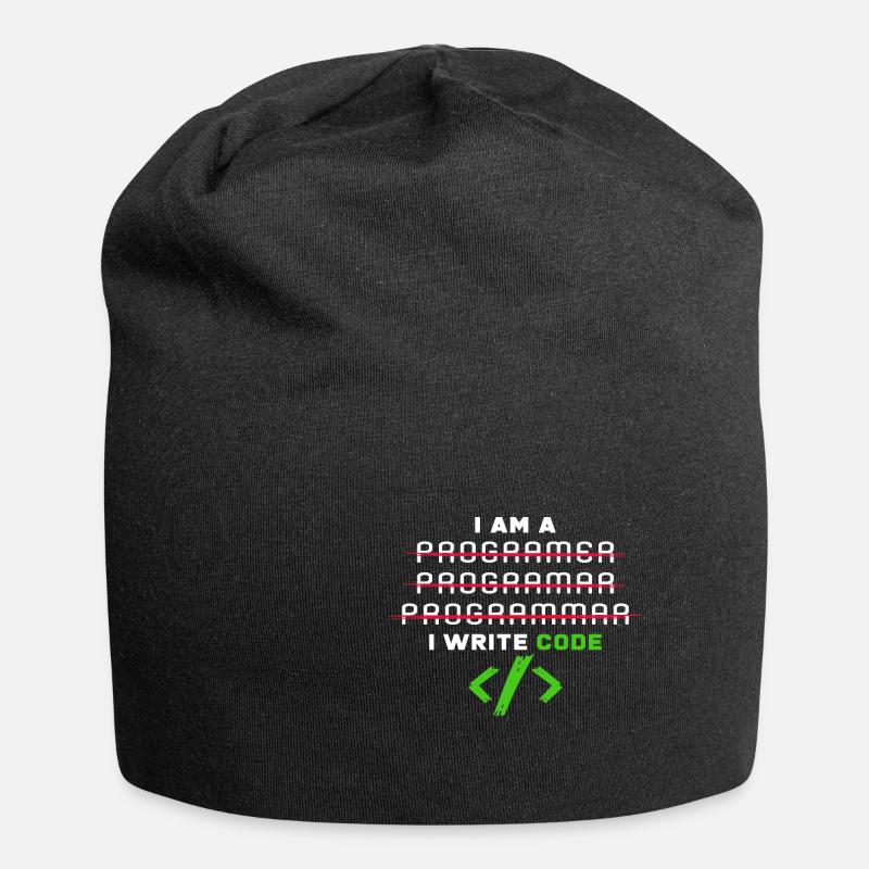 Programmierer - Jersey-Beanie - Schwarz