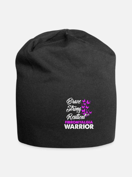 fibromyalgia - Jersey Beanie - black