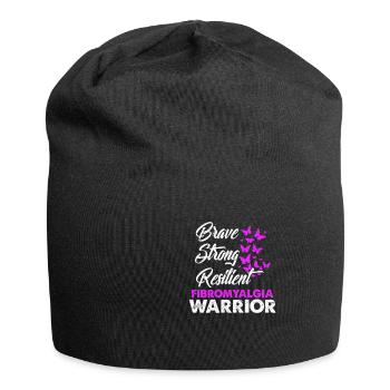 Fibromyalgie Fibromyalgia Krankheit Geschenk - Jersey-Beanie - Schwarz - Vorne