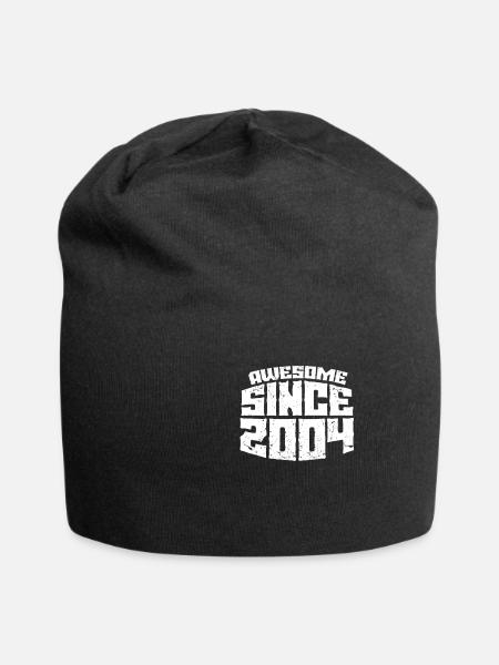 2004 - Bonnet en jersey - noir