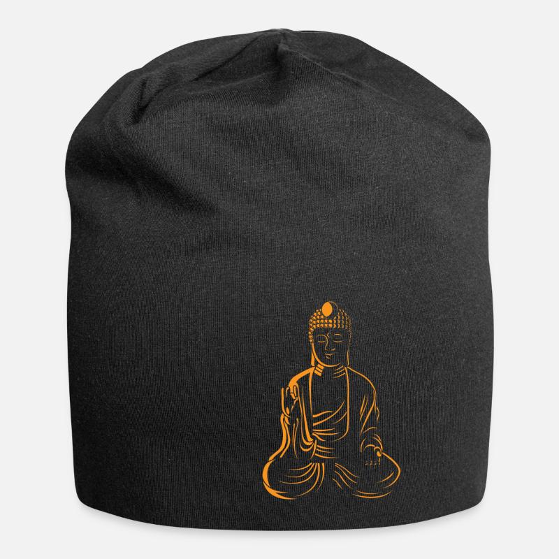 Bouddha Vitarka Mudra Bouddha Vitarka Mudra Mudra - Bonnet en jersey - noir