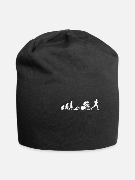 Triathlon swimming cycling running - Jersey Beanie - black