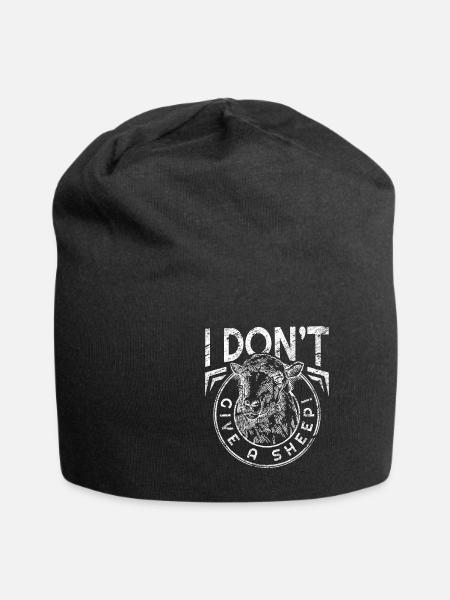 Schaf - Jersey-Beanie - Schwarz