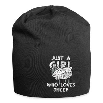Schaf - Jersey-Beanie - Schwarz - Vorne