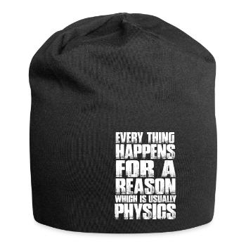 Teacher, physics, gift, periodic table, physicist - Jersey Beanie - black - Front