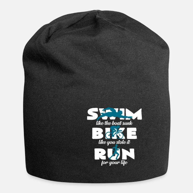 Triathlon - Jersey-Beanie - Schwarz