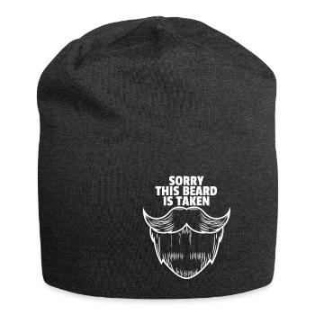 Bart Bärtig Bartträger Hipster Vollbart Geschenk - Jersey-Beanie - Anthrazit - Vorne