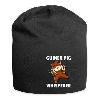 Cadeau d'amour Whisperer Pet Cochon d'Inde - Bonnet en jersey - noir - Devant
