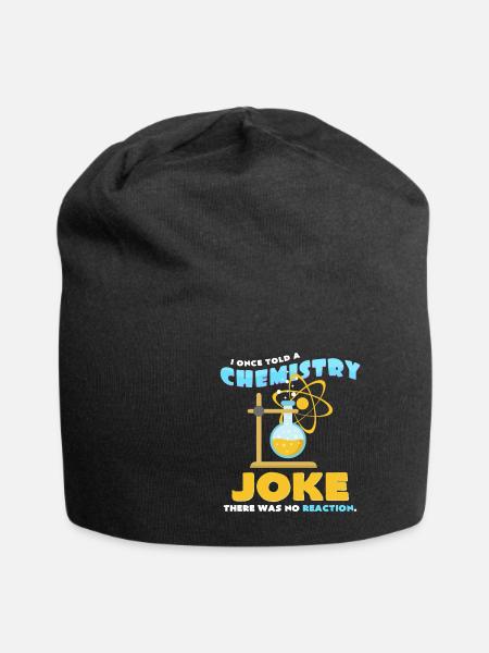 Chemische Reaktion - Jersey-Beanie - Schwarz