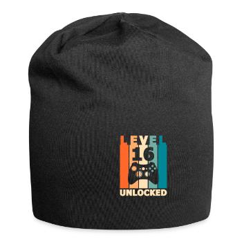 Level 16 - Jersey Beanie - black - Front