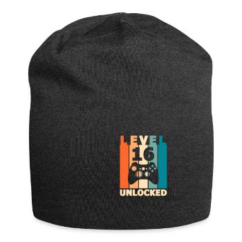 Level 16 - Jersey-Beanie - Anthrazit - Vorne