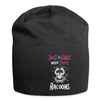 Waschbären - Jersey-Beanie - Schwarz - Vorne
