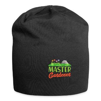 Gardener gardener garden horticulture gift - Jersey Beanie - black - Front