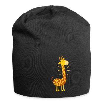 Giraffen Giraffen Giraffen - Jersey-Beanie - Schwarz - Vorne