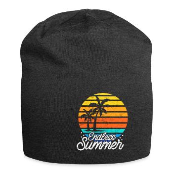 Plage tropicale Vacances d’été - Bonnet en jersey - charbon - Devant