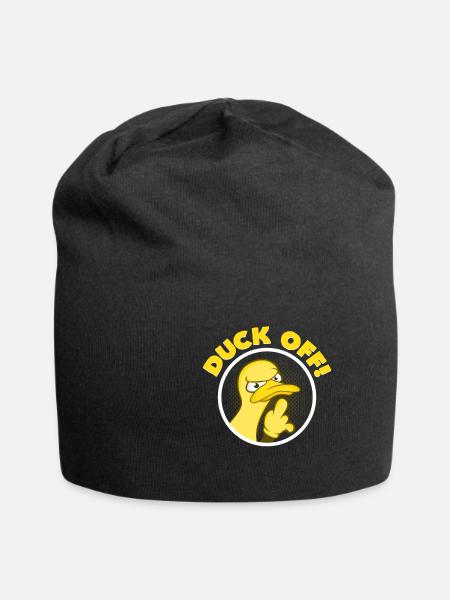 Duck Off - Jersey-Beanie - Schwarz