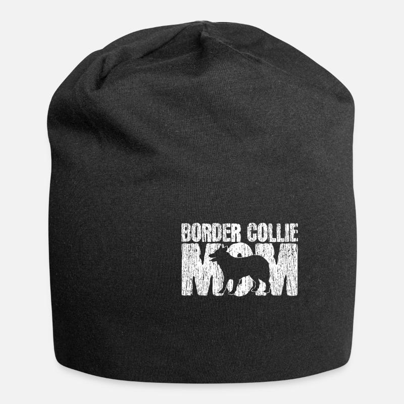 Maman Border Collie - Bonnet en jersey - noir