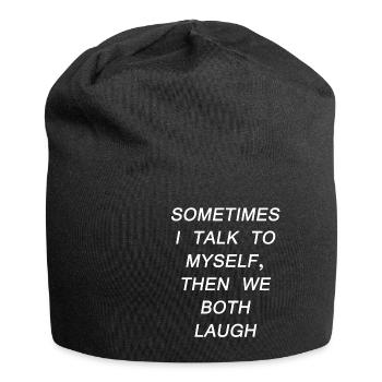 lachen - Jersey-Beanie - Schwarz - Vorne