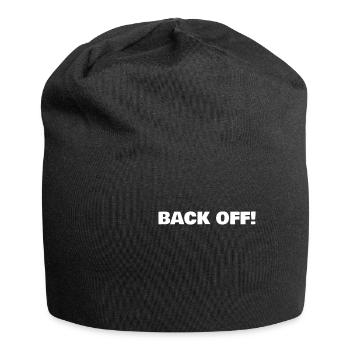 Back Off - Jersey Beanie - black - Front