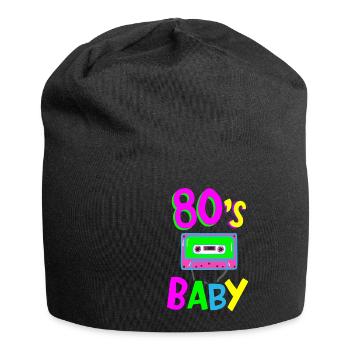 Années 80 - Bonnet en jersey - noir - Devant