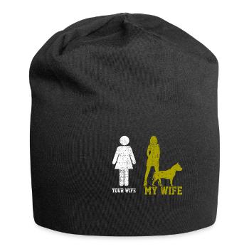 Meine Frau deine Frau Stafford - Jersey-Beanie - Schwarz - Vorne