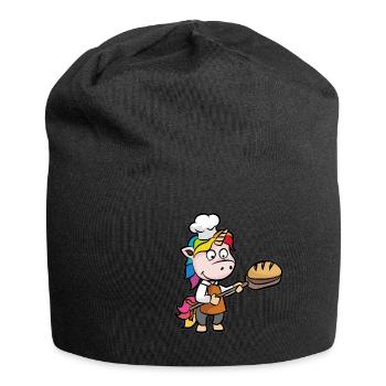 Unicorn Baker Baker Journeyman Bakery funny - Jersey Beanie - black - Front