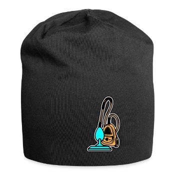 Staubsauger - Jersey-Beanie - Schwarz - Vorne