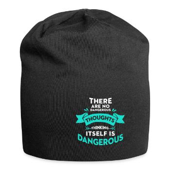 Philosoph - Jersey-Beanie - Schwarz - Vorne