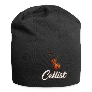 violoncelle - Bonnet en jersey - noir - Devant