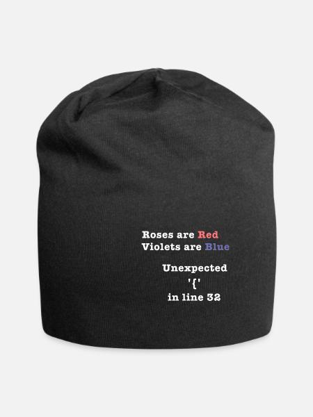 Unexpected Bracket in Line 32 - Jersey-Beanie - Schwarz