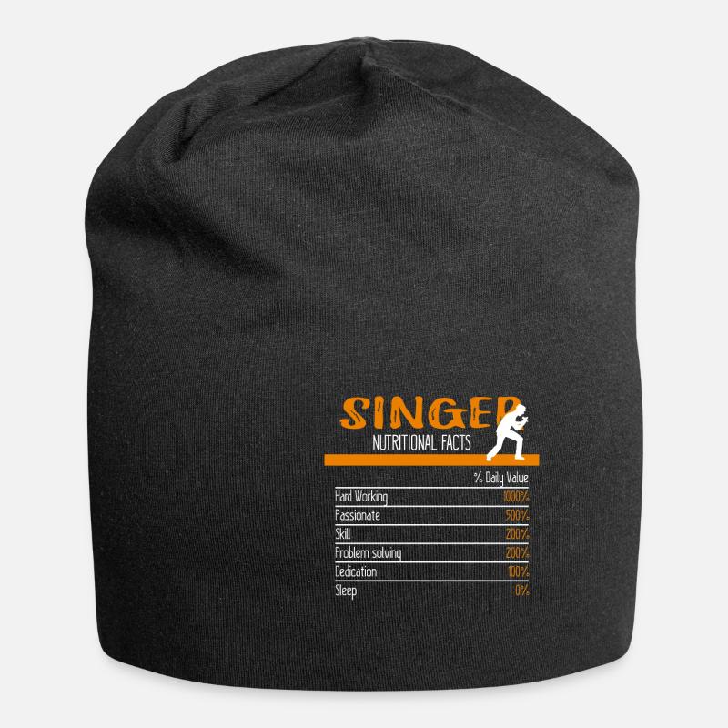 Singer Ingredients - Jersey-Beanie - Schwarz
