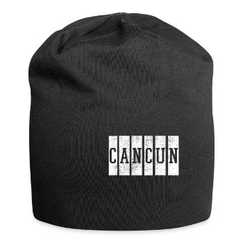 Cancun Mexique Voyage plage - Bonnet en jersey - noir - Devant