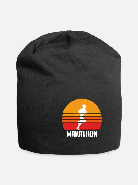 Marathon Sunset - Jersey-Beanie - Schwarz