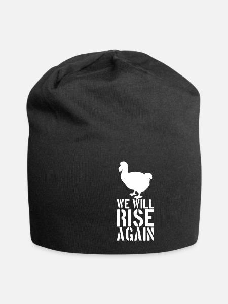 Dodo Bird Vogelbeobachtung - Jersey-Beanie - Schwarz
