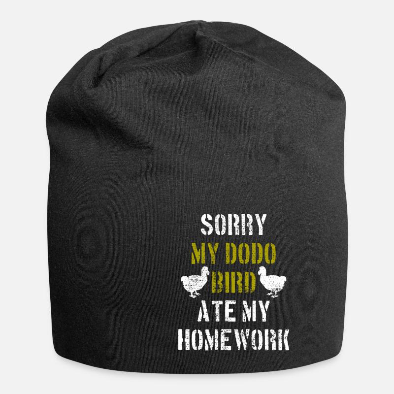 Dodo Vogel - Jersey-Beanie - Schwarz