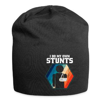 I Do My Own Stunts - Jersey-Beanie - Schwarz - Vorne